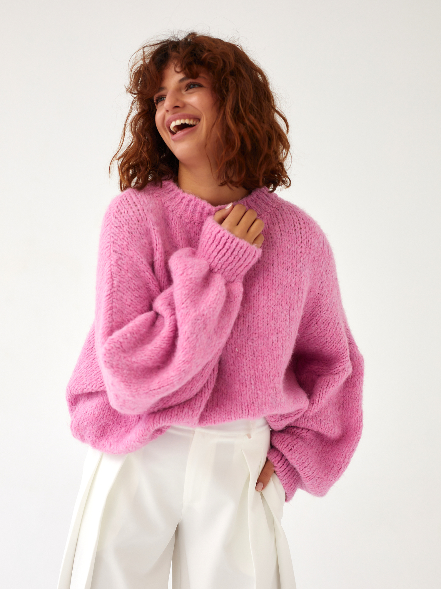 JELLY PINK SWEATER pink [eng], CLOTHING \ Sweaters OTHER BRANDS