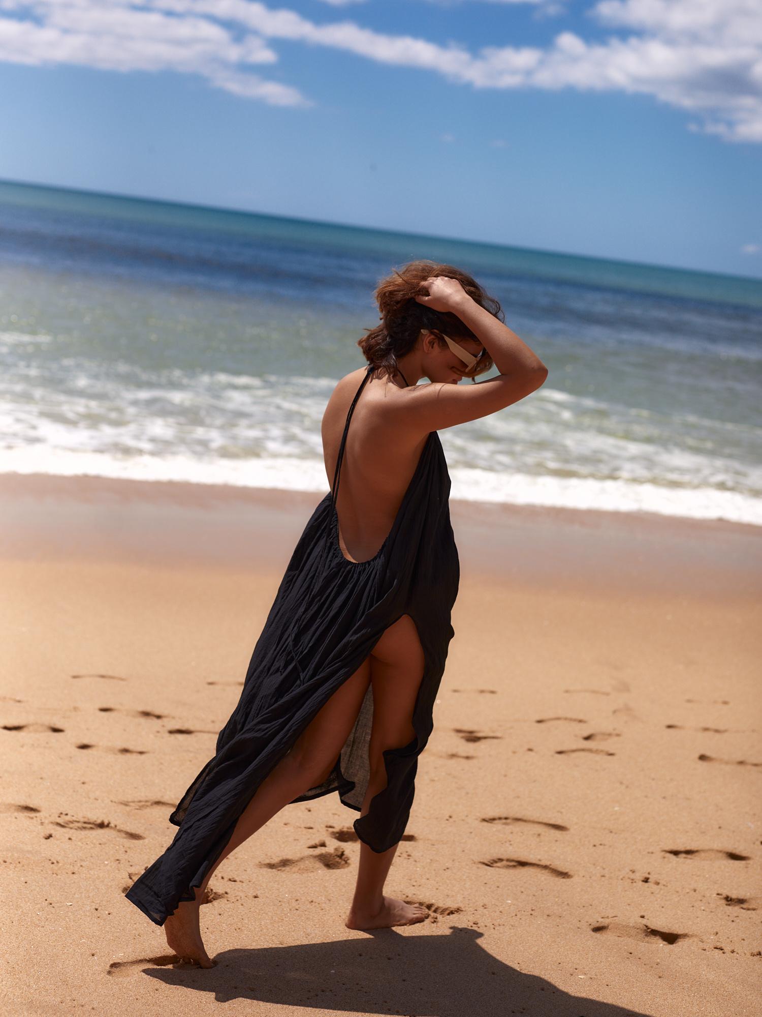 black beach dress