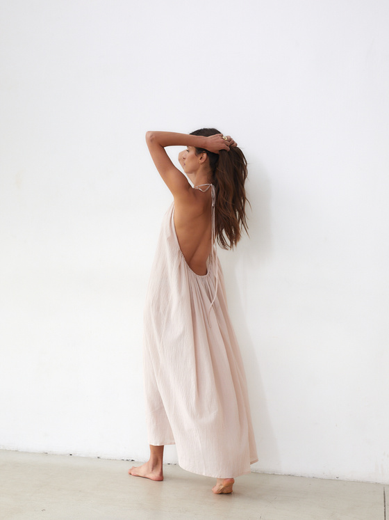 PERFECT LIGHT PINK BEACH DRESS