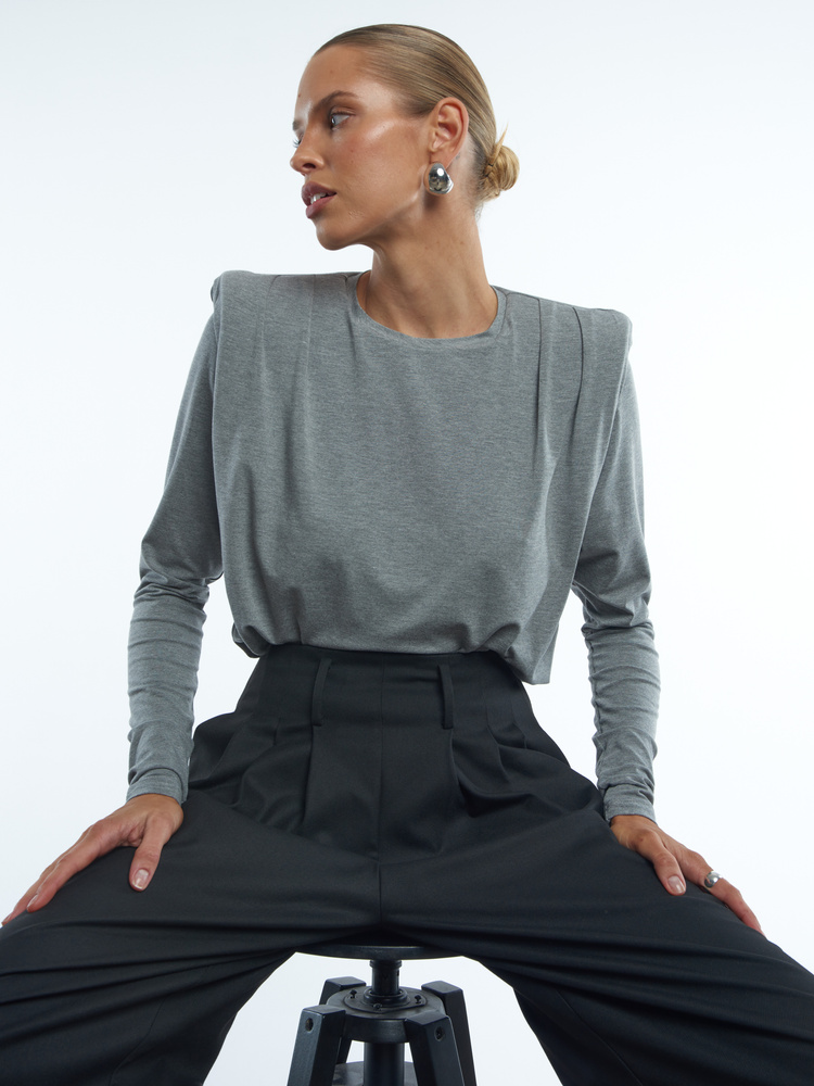 KAIA DARK GREY LONGSLEEVE
