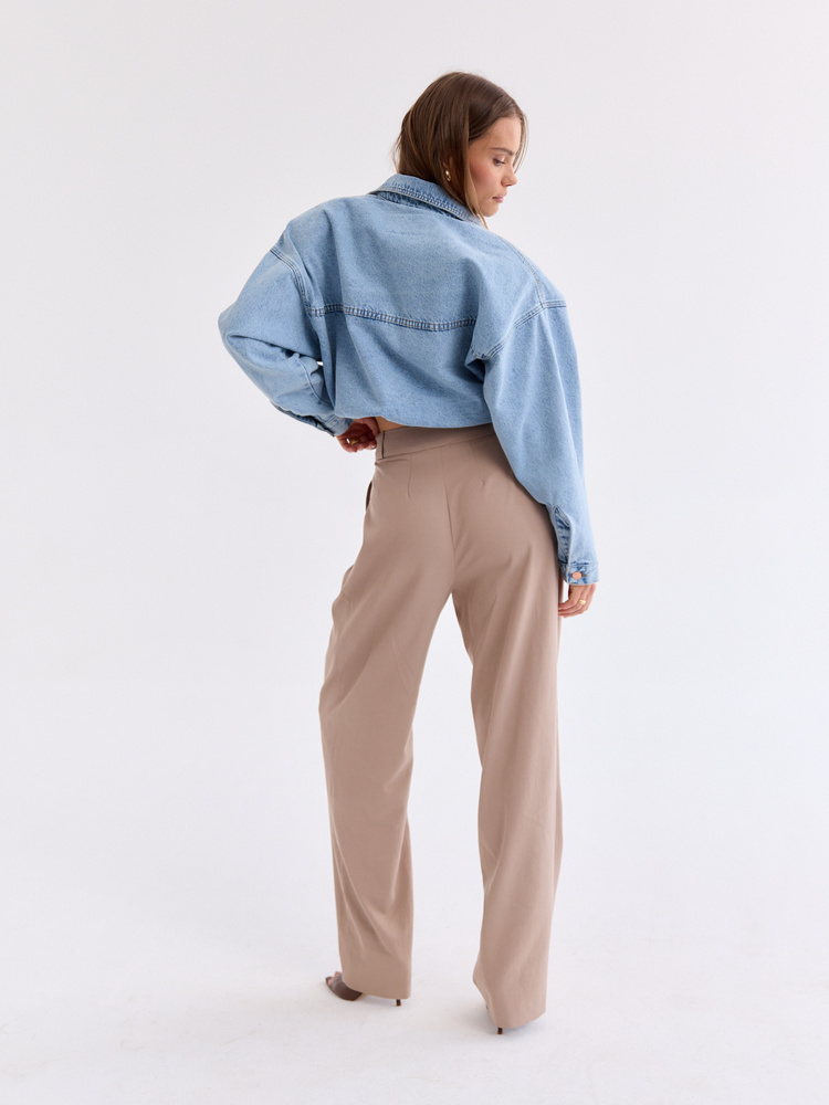 EDIE BEIGE TALL PANTS