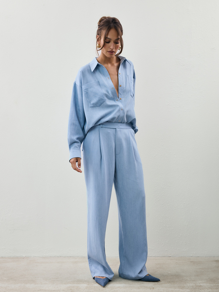 SPODNIE FINN LIGHT BLUE REGULAR