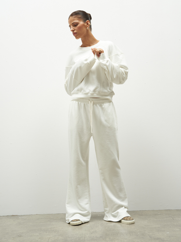 MILO CREAM SWEATPANTS