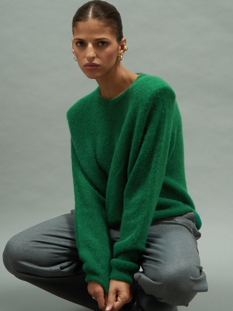SWETER MINIMAL GREEN