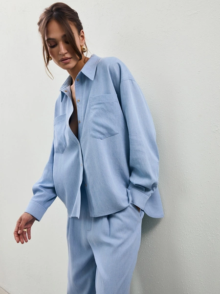 KOSZULA FINN LIGHT BLUE