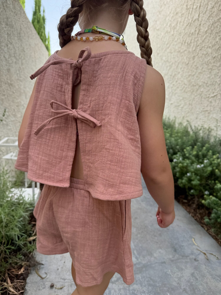 BABY RAYA CORAL SHORTS