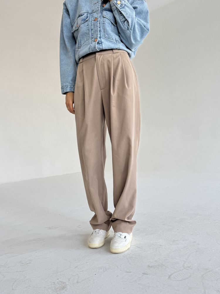 EDIE BEIGE REGULAR PANTS
