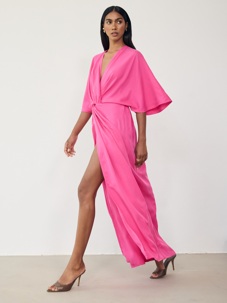 SUKIENKA CORA MAXI PINK