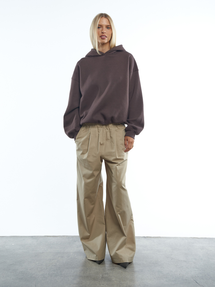 BROWN HOODIE SWEATSHIRT