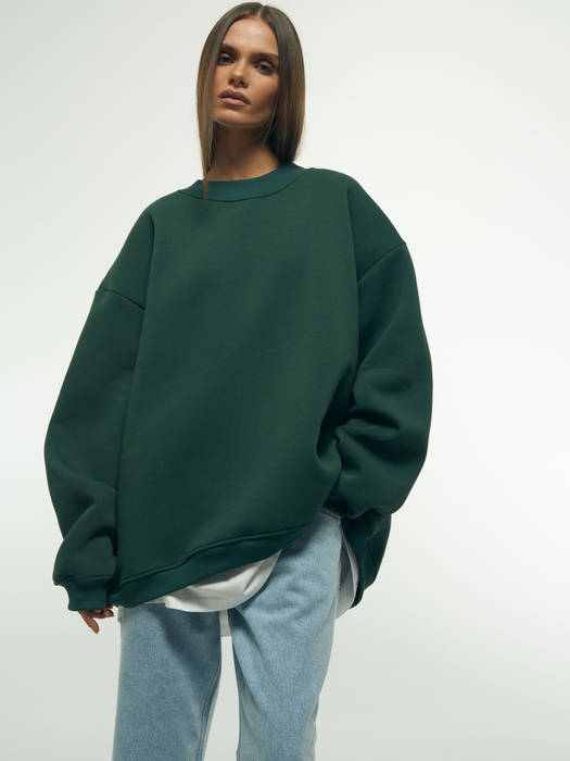 BOTTLE GREEN SWEATSHIRT