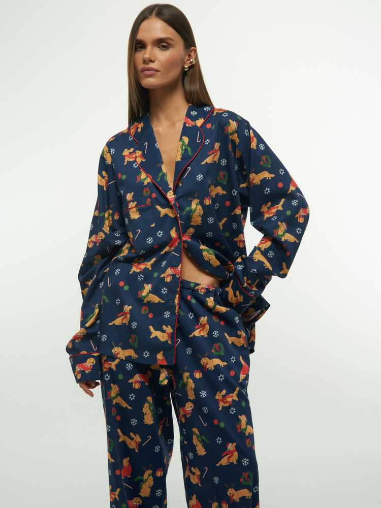 SANTA'S PUPPY PYJAMA PANTS