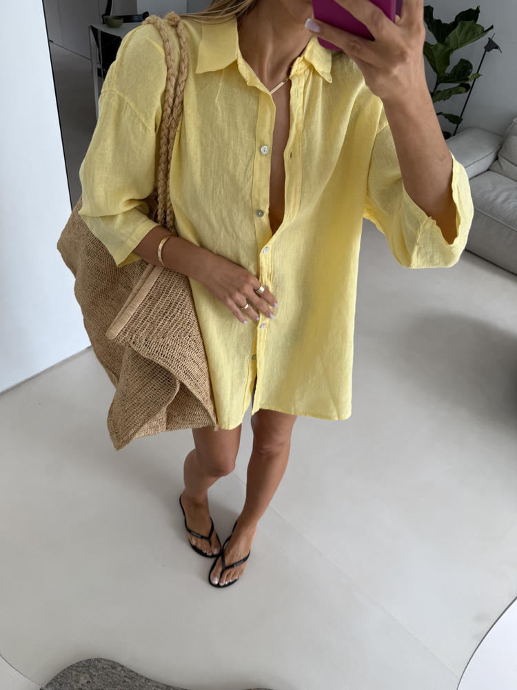 LNIANA KOSZULA OVERSIZE LEMON