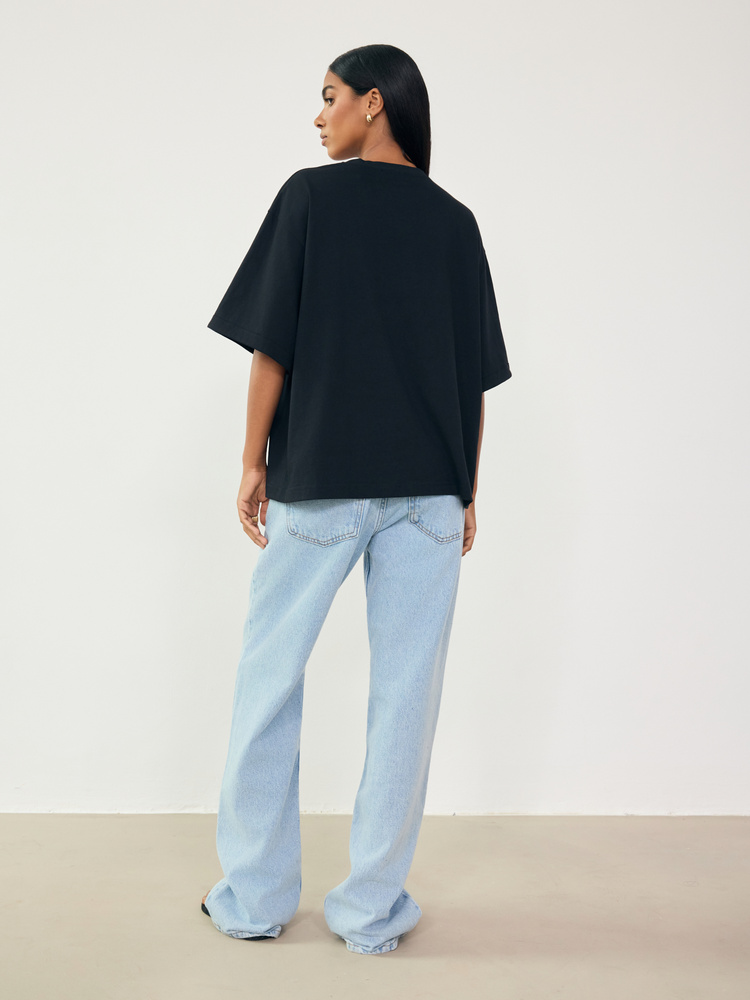 O-NECK BLACK T-SHIRT