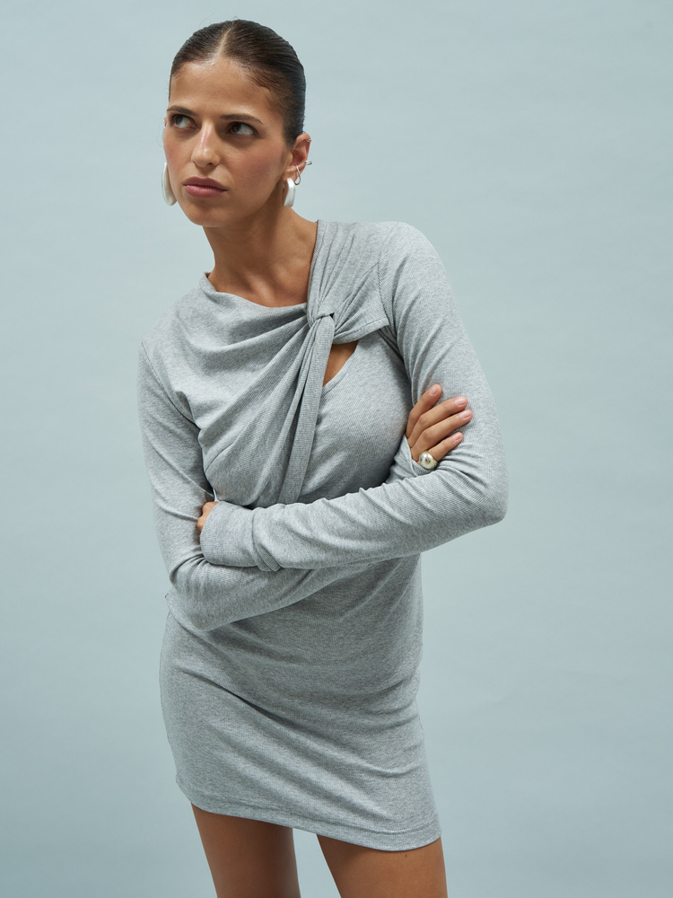 SIA GREY MINI DRESS
