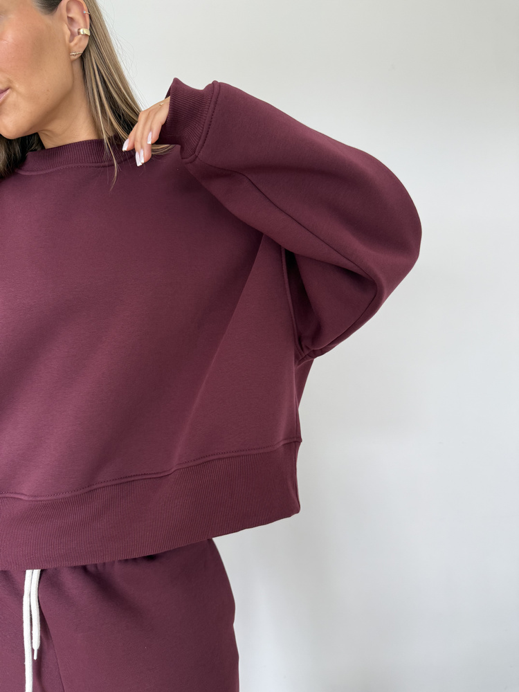 RUBY RED WINE SWEATSHIRT