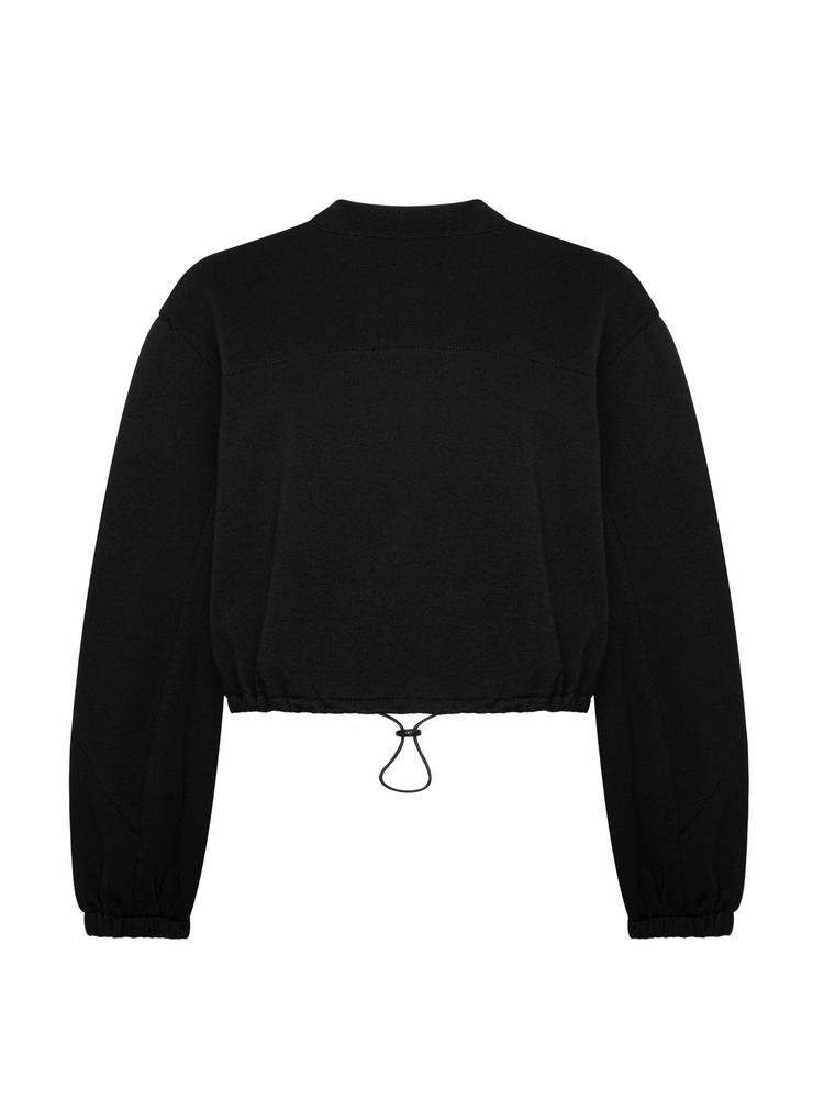 REMY SHORT BLACK SWEATSHIRT