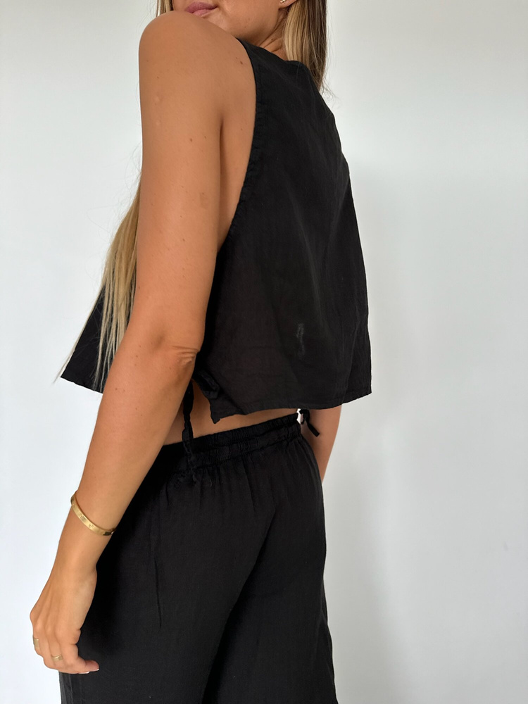 LNIANE SPODNIE PALERMO BLACK 