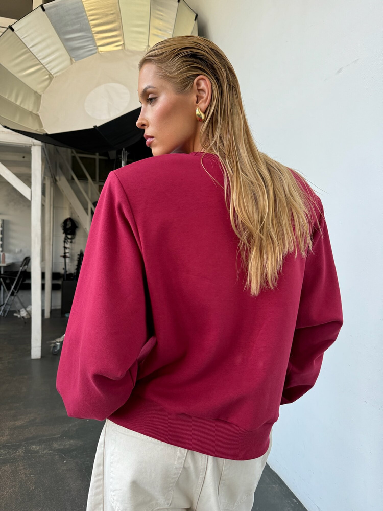 BLUZA PADDED CRANBERRY