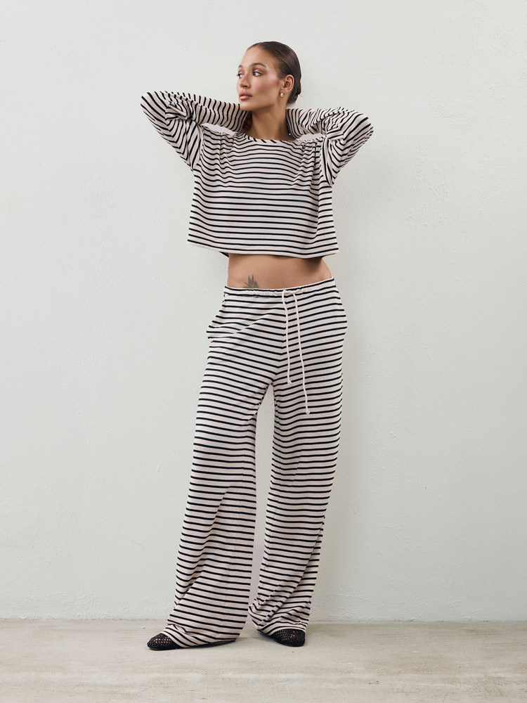 TERRY STRIPES LONGSLEEVE