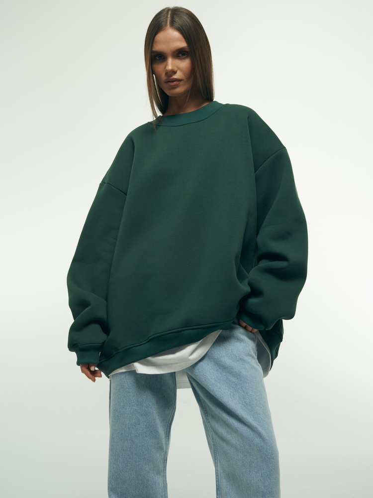 BOTTLE GREEN SWEATSHIRT