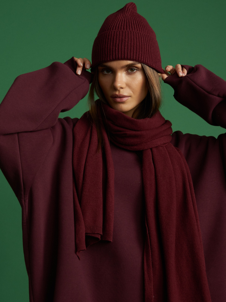 SZALIK CASHMERE BURGUNDY