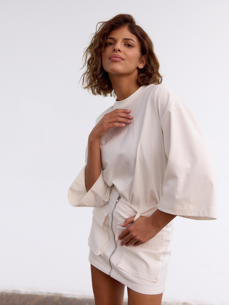 MINI CARGO WHITE SKIRT