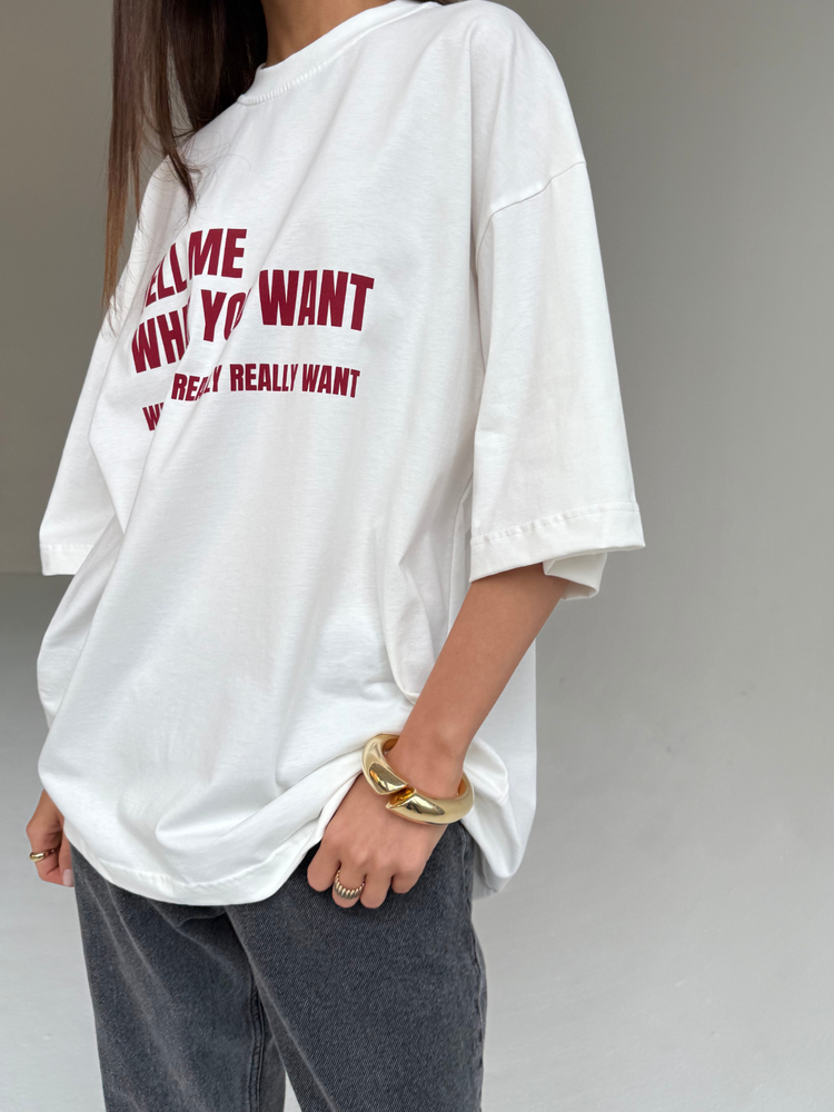 WISHES OVERSIZE T-SHIRT