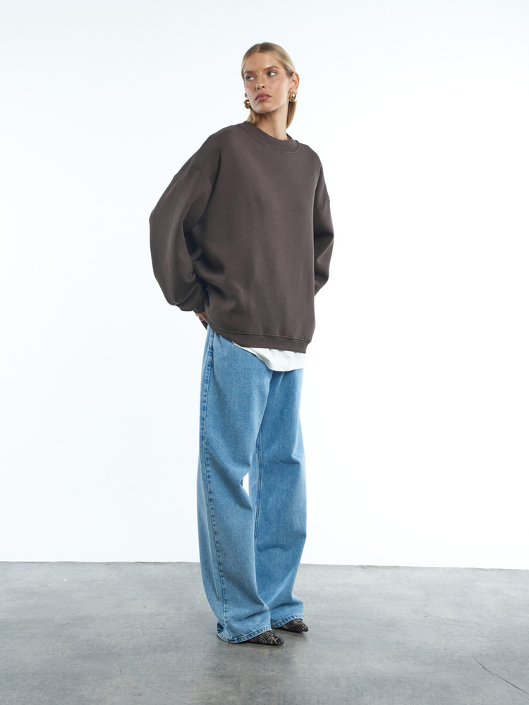 BROWN SWEATSHIRT