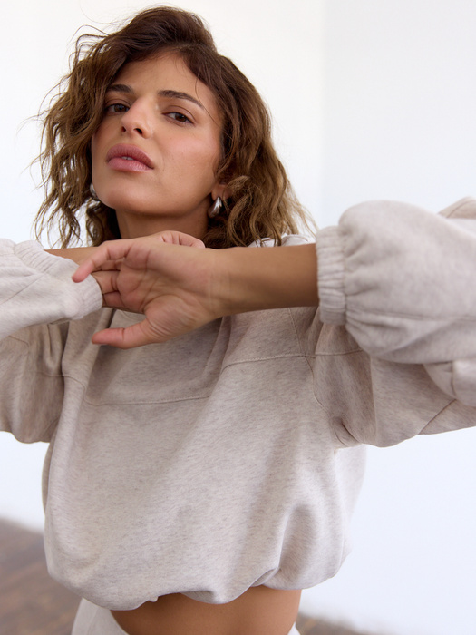 REMY SHORT NATURAL SWEATSHIRT