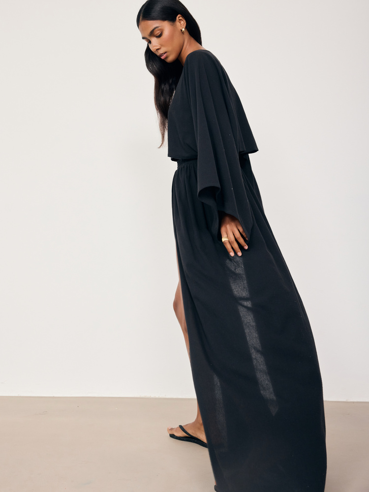 JASMINE BLACK REGULAR SKIRT