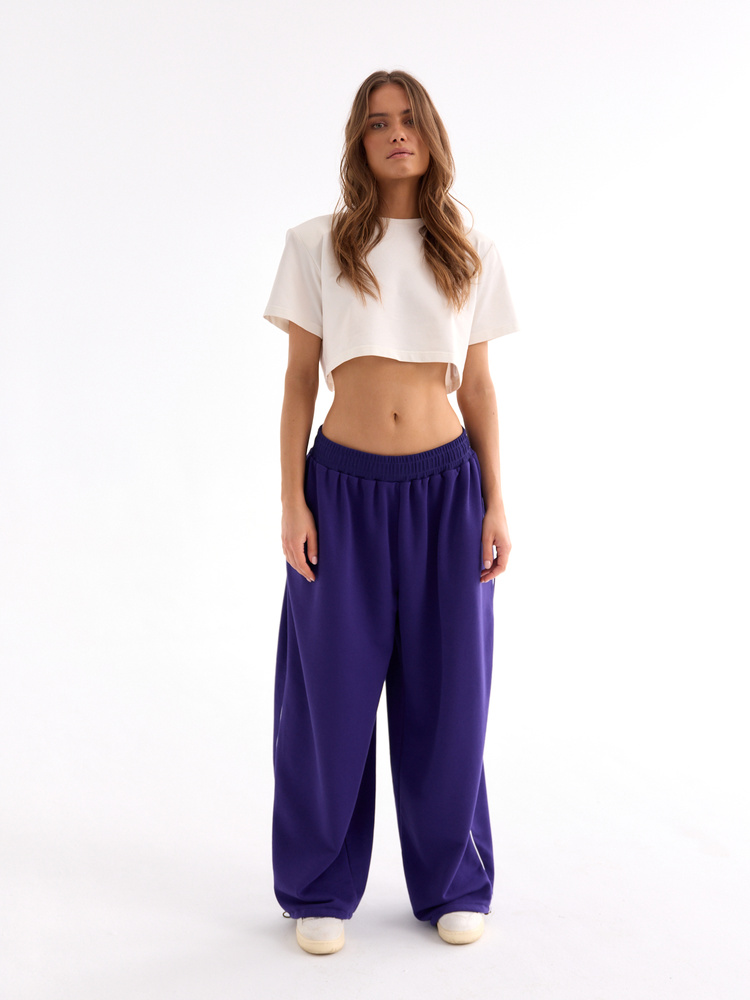 HUNTER GRAPE WIDE JOGGERS