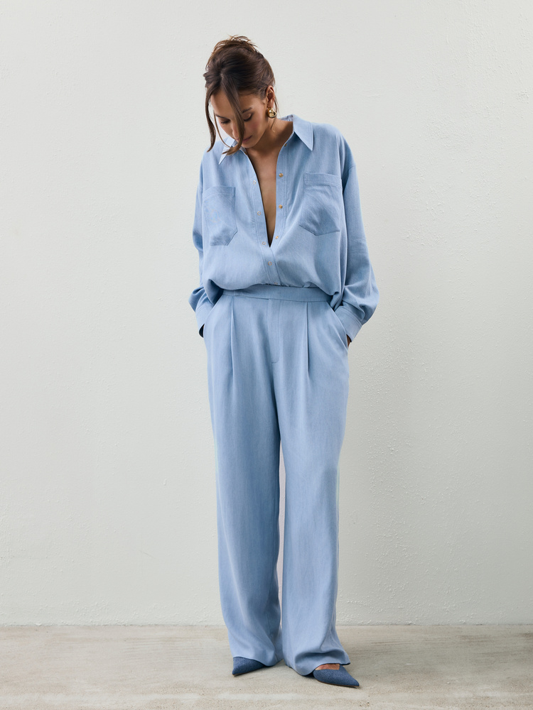 FINN LIGHT BLUE REGULAR PANTS