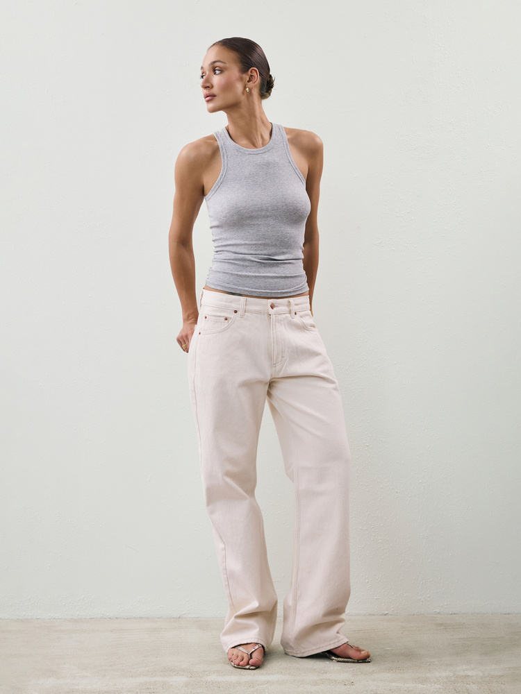 RIB TOP GREY