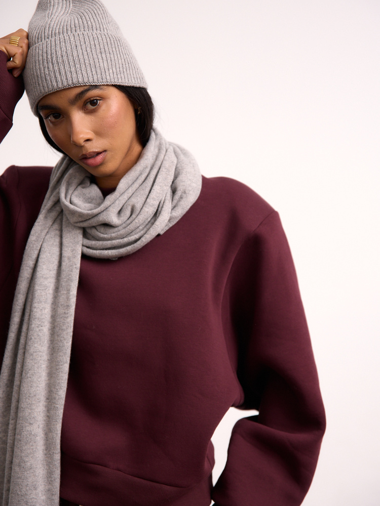 CASHMERE GREY SCARF 