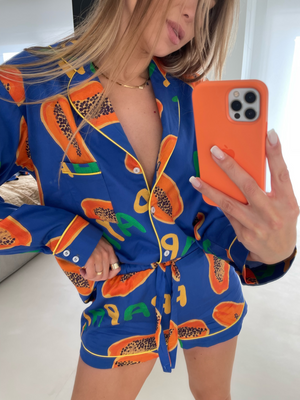 BLUE PAPAYA PAJAMAS SHIRT 