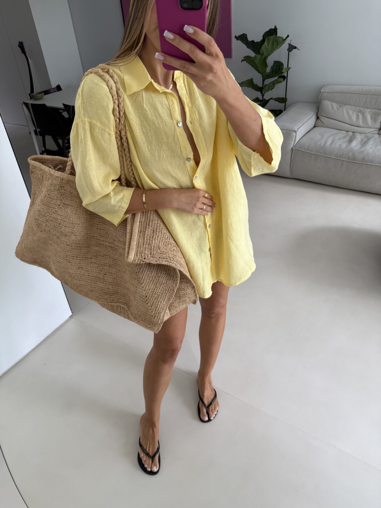 LNIANA KOSZULA OVERSIZE LEMON