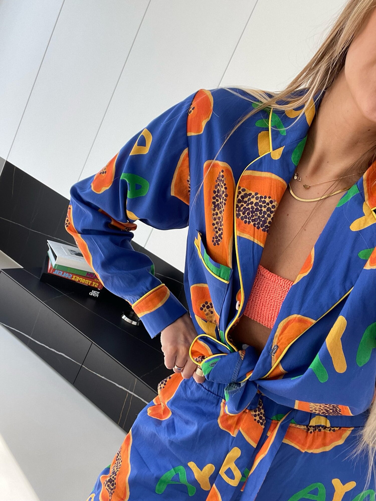 BLUE PAPAYA PAJAMAS SHIRT 