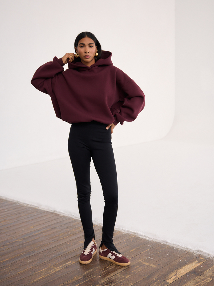 BLUZA RED WINE HOODIE