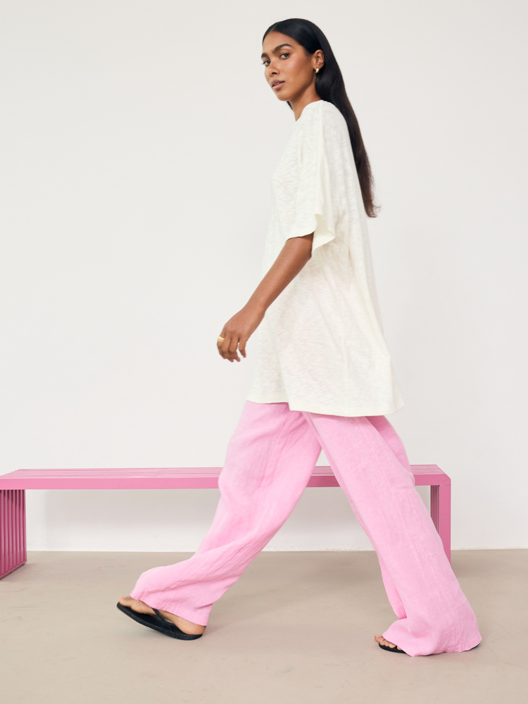 BOYFRIEND LOOP CREAM T-SHIRT