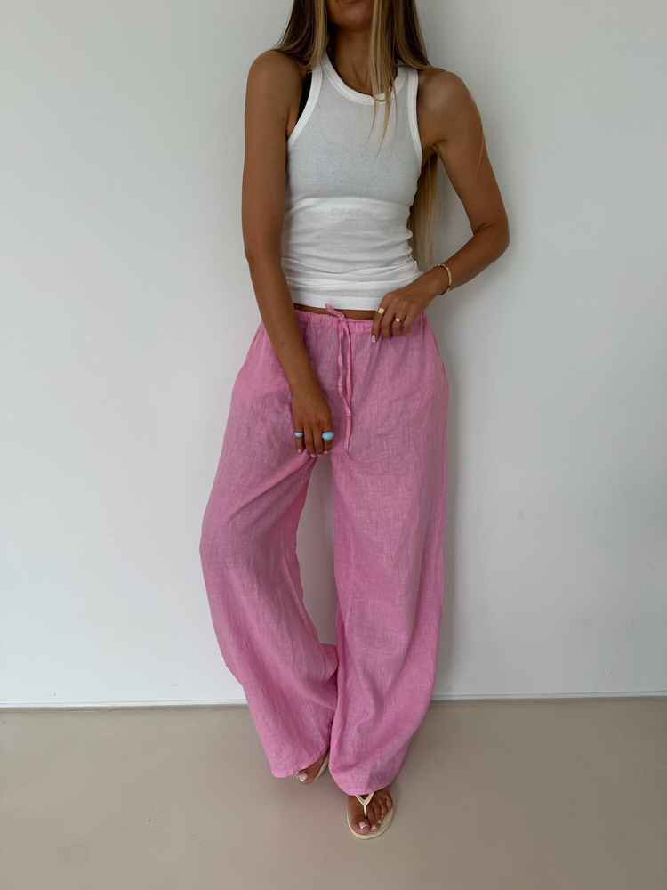 LINEN CANDY LARGE PANTS