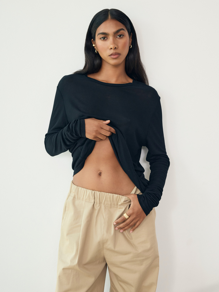 LONGSLEEVE PURE BLACK