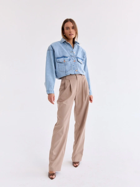 EDIE BEIGE REGULAR PANTS