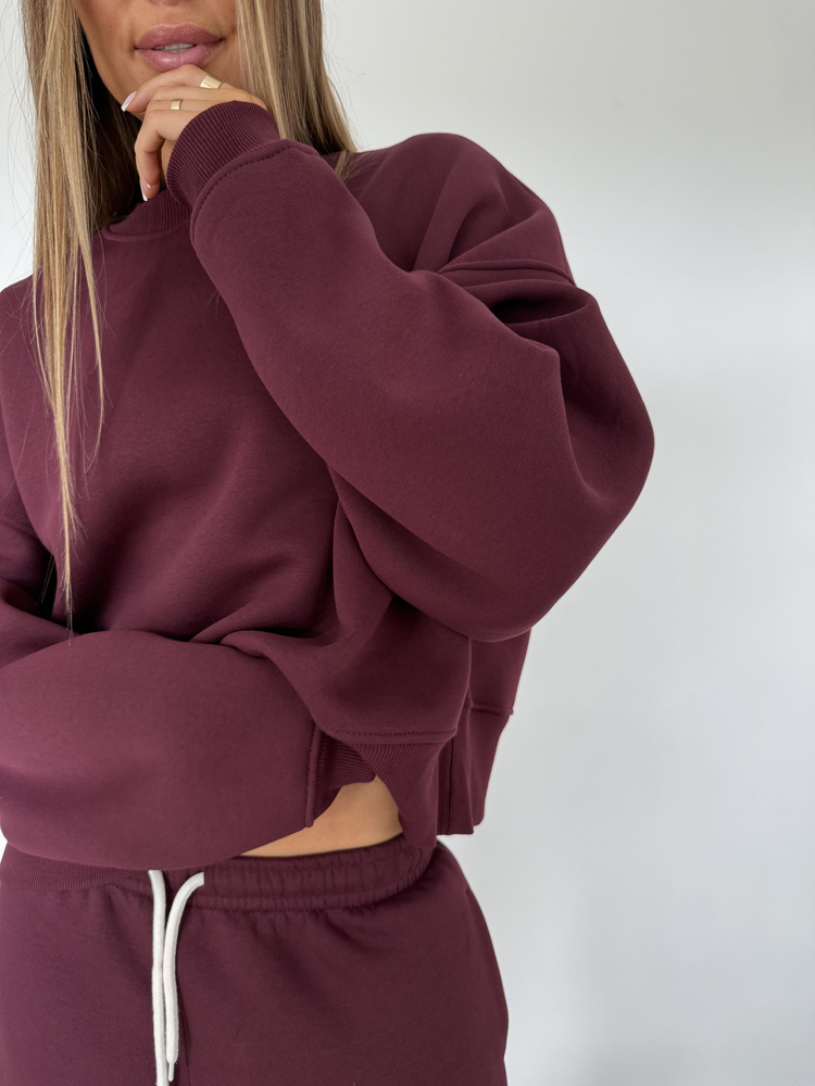 RUBY RED WINE SWEATSHIRT