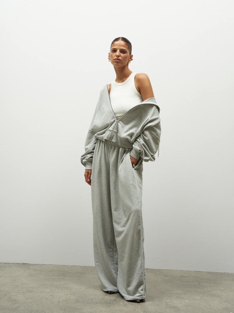 HUNTER GREY WIDE JOGGERS