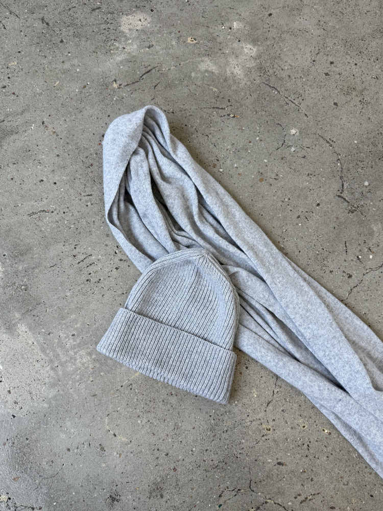 CASHMERE GREY SCARF 