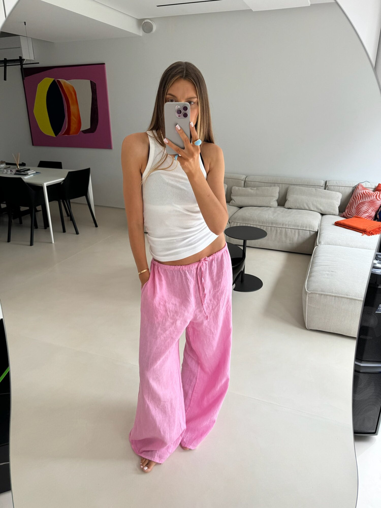 LINEN CANDY LARGE PANTS