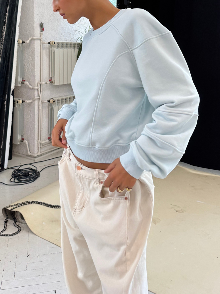 ELLIE BABY BLUE SWEATSHIRT