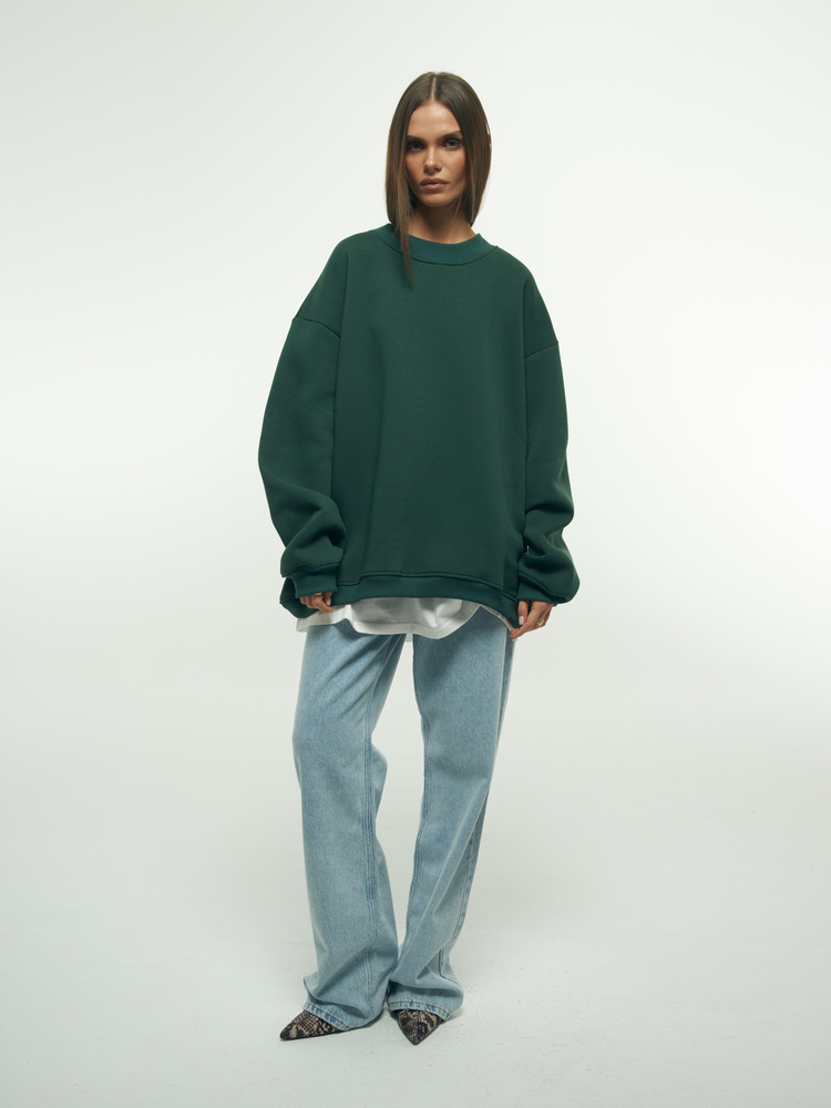 BOTTLE GREEN SWEATSHIRT