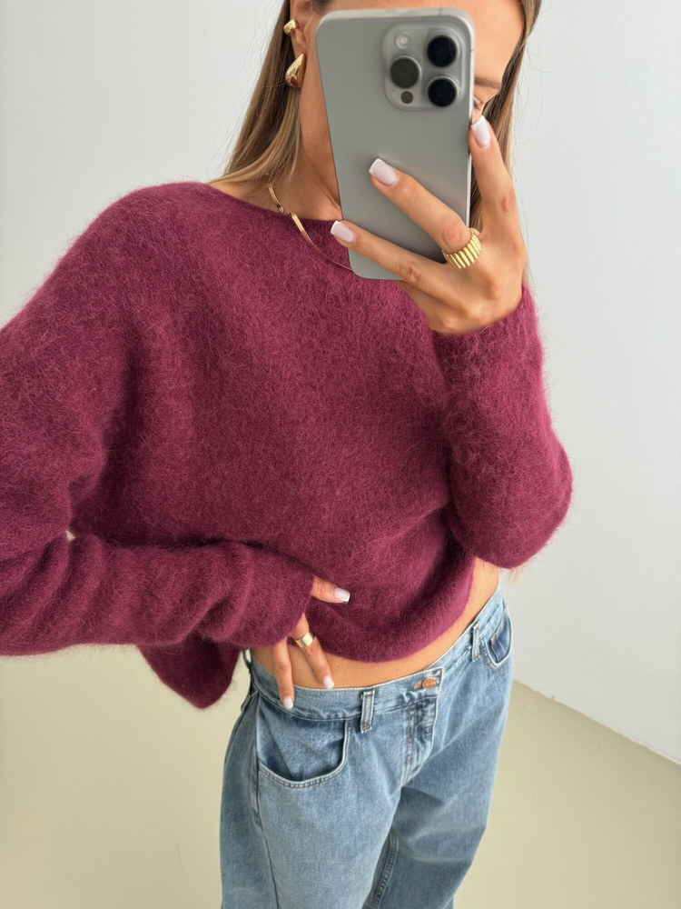 SWETER VELVET BURGUNDY