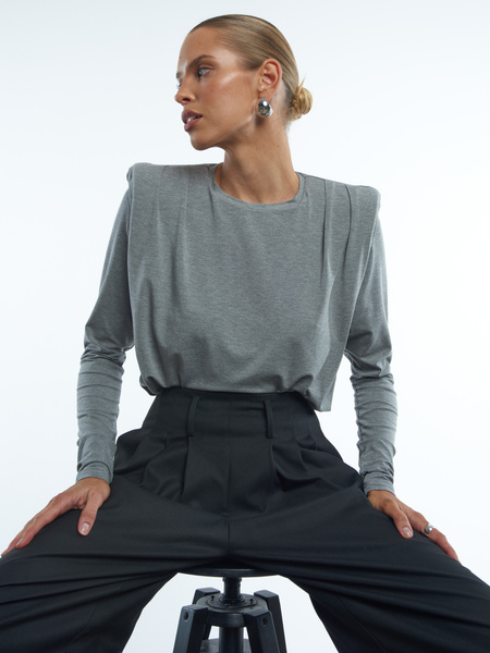KAIA DARK GREY LONGSLEEVE